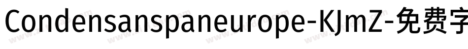Condensanspaneurope-KJmZ字体转换