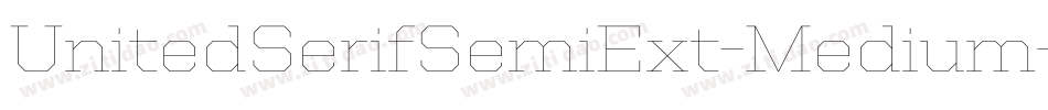 UnitedSerifSemiExt-Medium字体转换