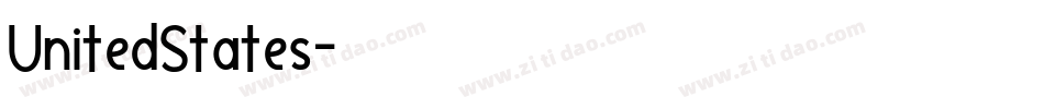 UnitedStates字体转换