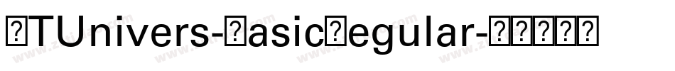LTUnivers-BasicRegular字体转换