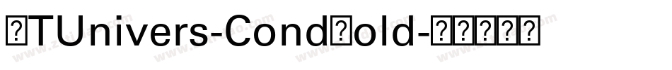 LTUnivers-CondBold字体转换