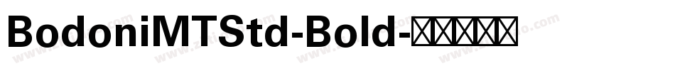 BodoniMTStd-Bold字体转换