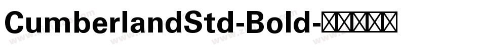CumberlandStd-Bold字体转换