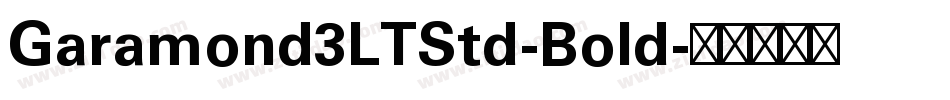 Garamond3LTStd-Bold字体转换