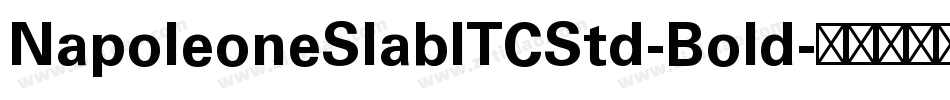 NapoleoneSlabITCStd-Bold字体转换