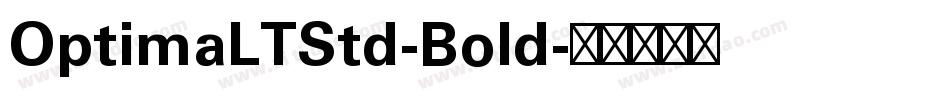 OptimaLTStd-Bold字体转换