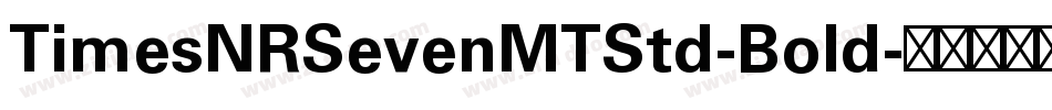 TimesNRSevenMTStd-Bold字体转换