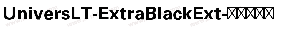 UniversLT-ExtraBlackExt字体转换