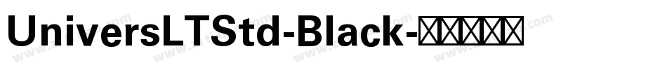 UniversLTStd-Black字体转换