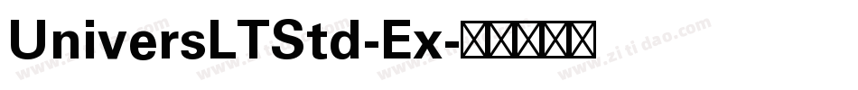 UniversLTStd-Ex字体转换