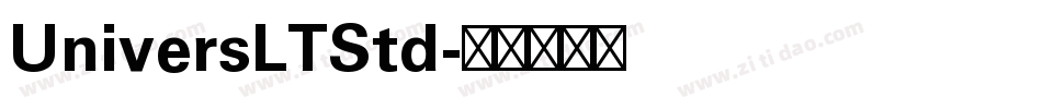 UniversLTStd字体转换