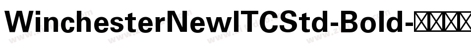 WinchesterNewITCStd-Bold字体转换