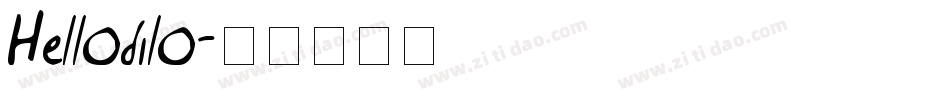 Hellodilo字体转换