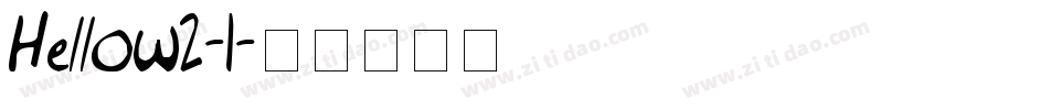 Hellow2-1字体转换