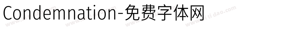 Condemnation字体转换