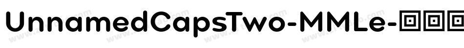 UnnamedCapsTwo-MMLe字体转换