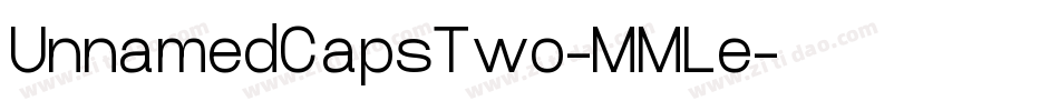 UnnamedCapsTwo-MMLe字体转换