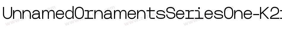 UnnamedOrnamentsSeriesOne-K2rp字体转换