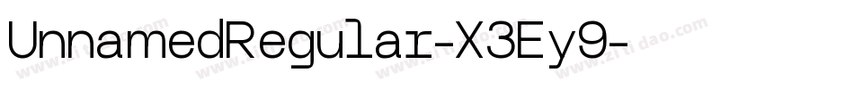 UnnamedRegular-X3Ey9字体转换