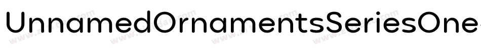UnnamedOrnamentsSeriesOne-K2rp字体转换