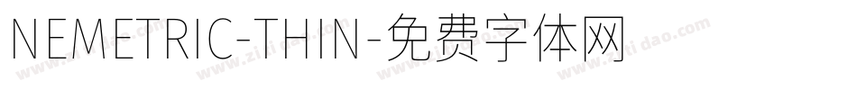 NEMETRIC-THIN字体转换