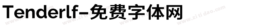 Tenderlf字体转换