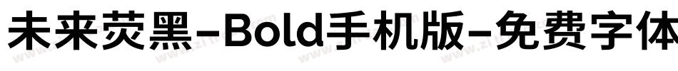 未来荧黑-Bold手机版字体转换