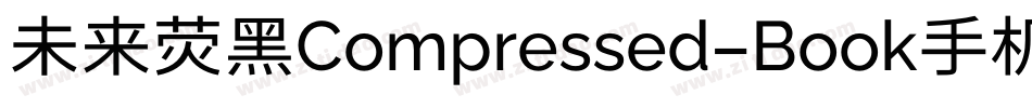未来荧黑Compressed-Book手机版字体转换