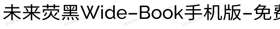 未来荧黑Wide-Book手机版字体转换