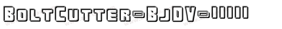 BoltCutter-BjDV字体转换