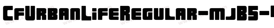 CfUrbanLifeRegular-mjB5字体转换