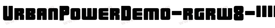 UrbanPowerDemo-rgrw8字体转换