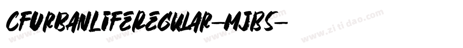 CfUrbanLifeRegular-mjB5字体转换