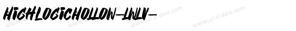 HighLogicHollow-lwlV字体转换 HighLogicHollow-lwlV字体转换