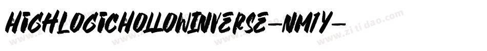 HighLogicHollowInverse-nm1Y字体转换 HighLogicHollowInverse-nm1Y字体转换
