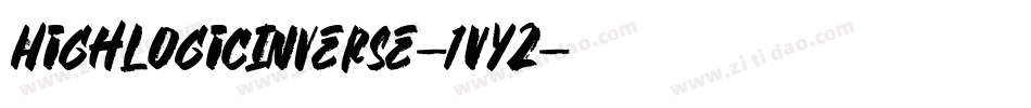 HighLogicInverse-1VYZ字体转换