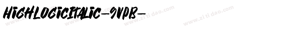 HighLogicItalic-9VpB字体转换