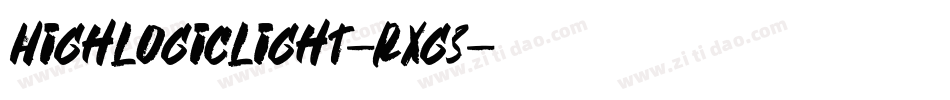 HighLogicLight-Rxg3字体转换
