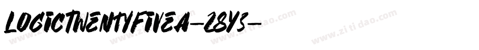 LogicTwentyFiveA-z8Y3字体转换