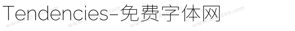 Tendencies字体转换