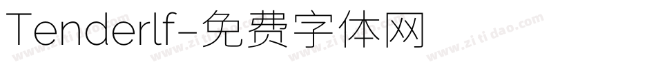 Tenderlf字体转换