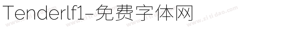 Tenderlf1字体转换