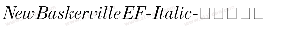 NewBaskervilleEF-Italic字体转换