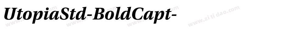 UtopiaStd-BoldCapt字体转换