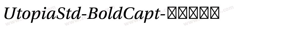 UtopiaStd-BoldCapt字体转换
