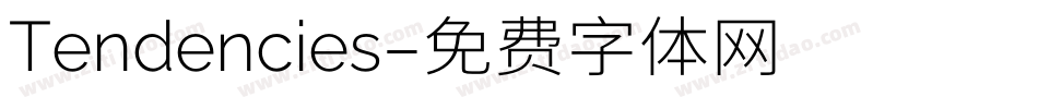 Tendencies字体转换