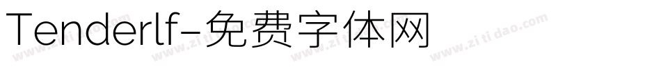 Tenderlf字体转换