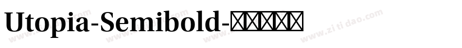 Utopia-Semibold字体转换
