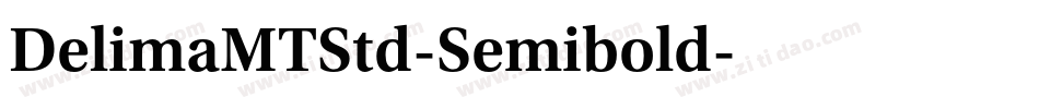 DelimaMTStd-Semibold字体转换