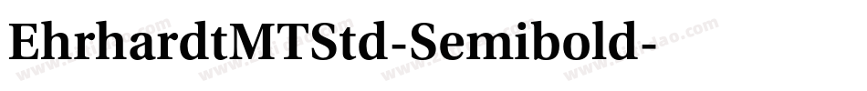 EhrhardtMTStd-Semibold字体转换